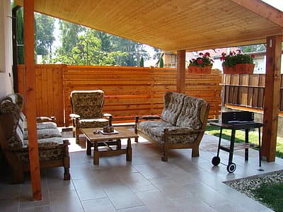 Terasz (régebbi fotó) – Fonyód apartman 1
