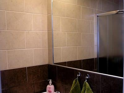 Fürdőszoba, tükör – Fonyód apartman 2